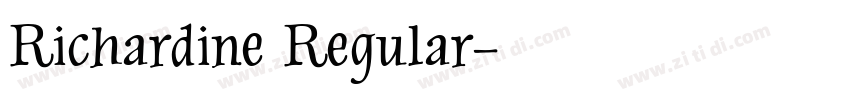 Richardine Regular字体转换